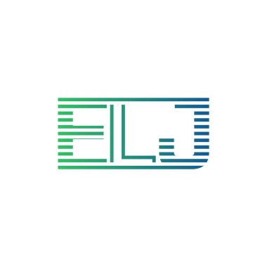 Modern ELJ Logo Tasarımı. İş Kimliği için ELJ Minimalist, Profesyonel ve Çok Yönlü Markalaştırma Simgesi