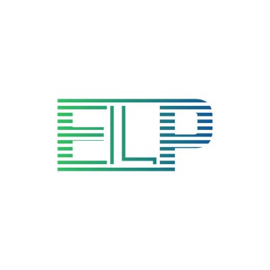 Modern ELP Logo Tasarımı. İş Kimliği için ELP Minimalist, Profesyonel ve Çok Yönlü Markalaştırma Simgesi