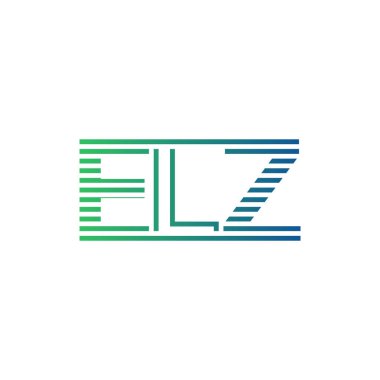 Modern ELZ Logo Tasarımı. İş Kimliği için ELZ Minimalist, Profesyonel ve Çok Yönlü Markalaştırma Simgesi