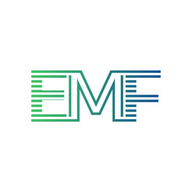 Modern EMF Logo Tasarımı. EMF Minimalist, Profesyonel ve Çok Yönlü İşletme Kimliği Simgesi