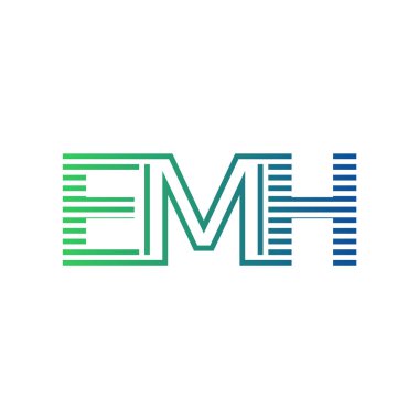 Modern EMH Logo Tasarımı. İş Kimliği İçin ATH Minimalist, Profesyonel ve Çok Yönlü Markalaştırma Simgesi