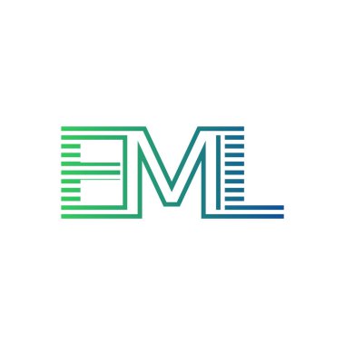 Modern EML Logo Design. Letter EML Minimalist, Professional, and Versatile Branding Icon for Business Identity clipart