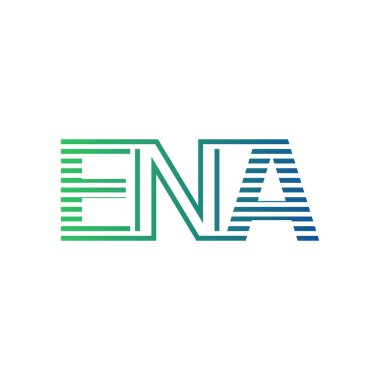 Modern ENA Logo Tasarımı. ENA Minimalist, Profesyonel ve İş Kimliği için Çok Yönlü Markalaştırma Simgesi