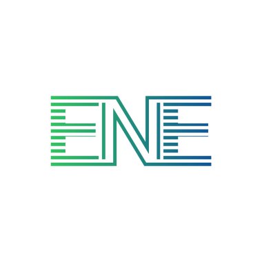 Modern ENE Logo Tasarımı. ENE Minimalist, Profesyonel ve İşletme Kimliği İçin Çok Yönlü Markalaştırma Simgesi