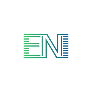Modern ENI Logo Tasarımı. ENI Minimalist, Profesyonel ve İş Kimliği için Çok Yönlü Markalaştırma Simgesi
