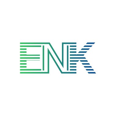 Modern ENK Logo Tasarımı. ENK Minimalist, Profesyonel ve İş Kimliği için Çok Yönlü Markalaştırma Simgesi