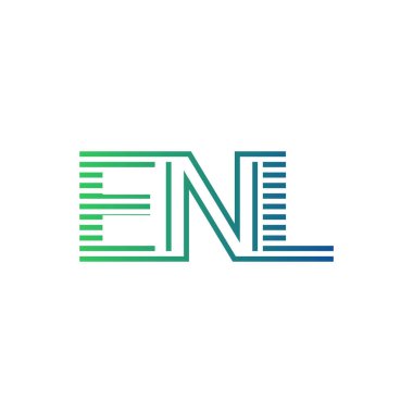 Modern ENL Logo Design. Letter ENL Minimalist, Professional, and Versatile Branding Icon for Business Identity clipart