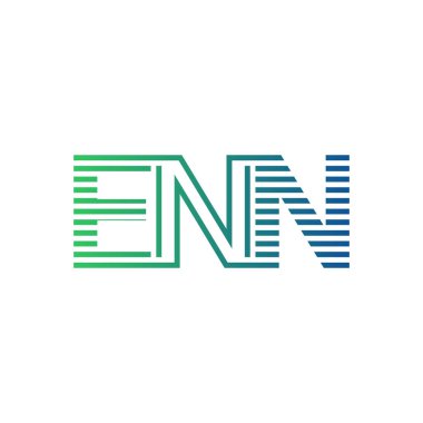 Modern ENN Logo Tasarımı. ENN Minimalist, Profesyonel ve İş Kimliği için Çok Yönlü Markalaştırma Simgesi