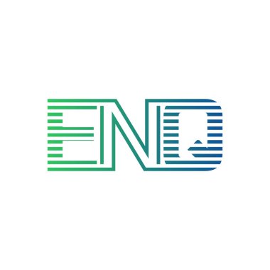 Modern ENQ Logo Tasarımı. ENQ Minimalist, Profesyonel ve İş Kimliği için Çok Yönlü Markalaştırma Simgesi