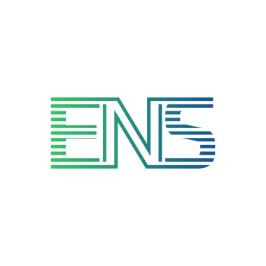 Modern ENS Logo Tasarımı. ENS Minimalist, Profesyonel ve İş Kimliği için Çok Yönlü Markalaştırma Simgesi