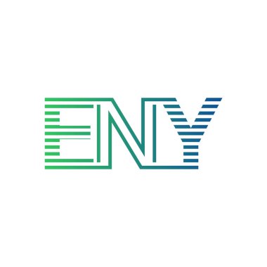 Modern ENY Logo Tasarımı. ENY Minimalist, Profesyonel ve İş Kimliği için Çok Yönlü Markalaştırma Simgesi