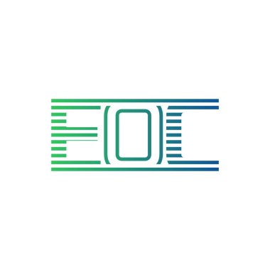 Modern EOC Logo Tasarımı. Harf EOC İş Kimliği Minimalist, Profesyonel ve Çok Yönlü Markalaştırma Simgesi
