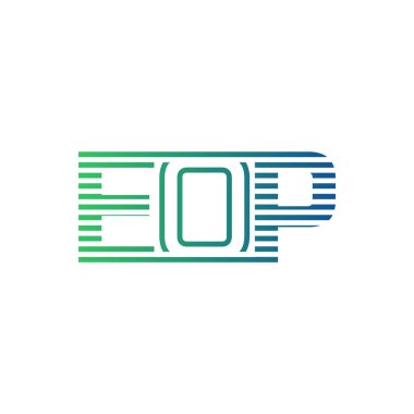 Modern EOP Logo Tasarımı. Harf EOP İş Kimliği Minimalist, Profesyonel ve Çok Yönlü Markalaştırma Simgesi