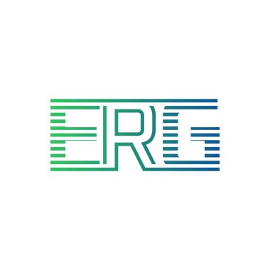 Modern ERG Logo Tasarımı. ERG Minimalist, Profesyonel ve İş Kimliği için Çok Yönlü Markalaştırma Simgesi