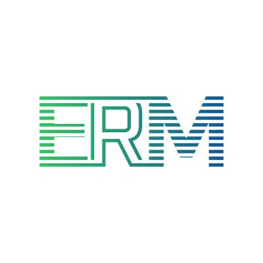 Modern ERM Logo Tasarımı. ERM Minimalist, Profesyonel ve İş Kimliği için Çok Yönlü Markalaştırma Simgesi