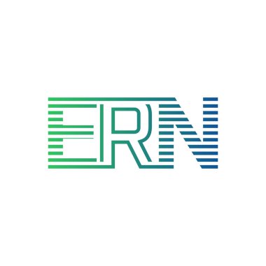 Modern ERN Logo Tasarımı. ERN Minimalist, Profesyonel ve İş Kimliği için Çok Yönlü Markalaştırma Simgesi