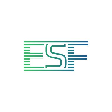 Modern ESF Logo Tasarımı. ESF Minimalist, Profesyonel ve Çok Yönlü İşletme Kimliği Simgesi