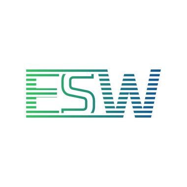 Modern ESW Logo Tasarımı. ESW Minimalist, Profesyonel ve İş Kimliği için Çok Yönlü Markalaştırma Simgesi