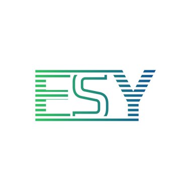 Modern ESY Logo Tasarımı. ESY Minimalist, Profesyonel ve İş Kimliği için Çok Yönlü Markalaştırma Simgesi