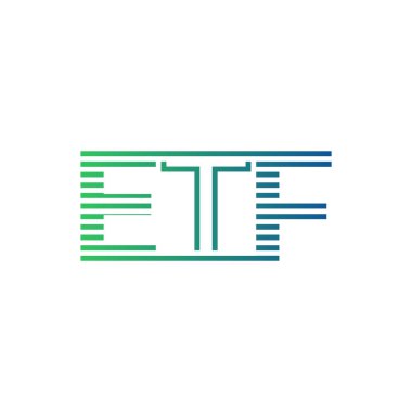 Modern ETF Logo Tasarımı. İş Kimliği için ETF Minimalist, Profesyonel ve Çok Yönlü Markalaştırma Simgesi