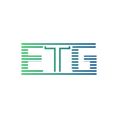 Modern ETG Logo Tasarımı. İş Kimliği için ETG Minimalist, Profesyonel ve Çok Yönlü Markalaştırma Simgesi