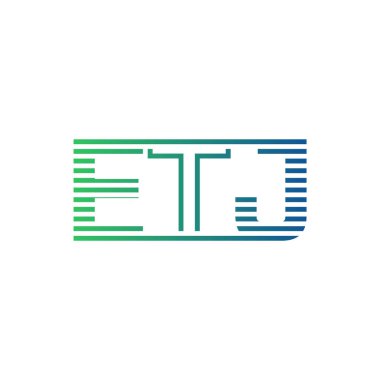 Modern ETJ Logo Tasarımı. ETJ Harfi Minimalist, Profesyonel ve İşletme Kimliği İçin Çok Yönlü Markalaşma Simgesi
