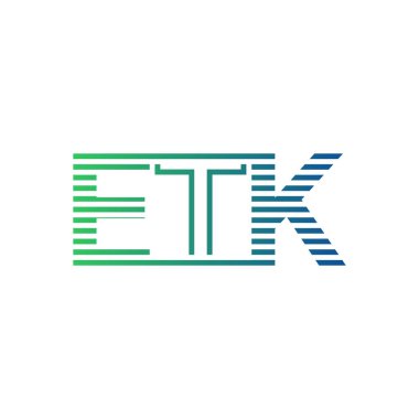 Modern ETK Logo Tasarımı. İş Kimliği İçin ETK Minimalist, Profesyonel ve Çok Yönlü Markalaştırma Simgesi