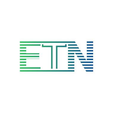 Modern ETN Logo Tasarımı. İş Kimliği için ETN Minimalist, Profesyonel ve Çok Yönlü Markalaştırma Simgesi
