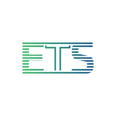 Modern ETS Logo Tasarımı. Ticari Kimlik İçin Minimalist, Profesyonel ve Çok Yönlü Markalaştırma Simgesi