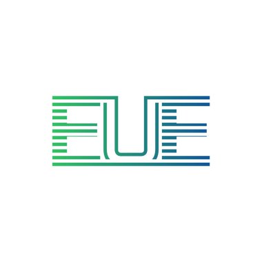 Modern EUE Logo Tasarımı. EUE Minimalist, Profesyonel ve İşletme Kimliği İçin Çok Yönlü Markalaşma Simgesi