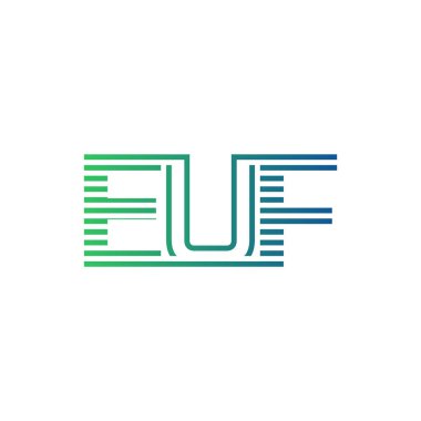 Modern EUF Logo Tasarımı. EUF Minimalist, Profesyonel ve İşletme Kimliği İçin Çok Yönlü Markalaşma Simgesi