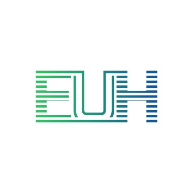 Modern EUH Logo Tasarımı. EUH Minimalist, Profesyonel ve İşletme Kimliği İçin Çok Yönlü Markalaştırma Simgesi