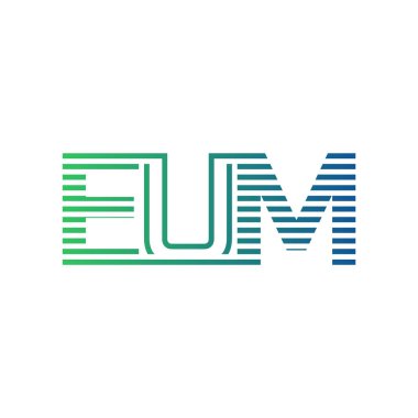 Modern EUM Logo Tasarımı. EUM Minimalist, Profesyonel ve İşletme Kimliği İçin Çok Yönlü Markalaştırma Simgesi