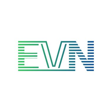 Modern EVN Logo Tasarımı. EVN Minimalist, Profesyonel ve İş Kimliği için Çok Yönlü Markalaştırma Simgesi
