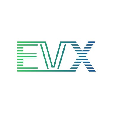 Modern EVX Logo Tasarımı. EVX Minimalist, Profesyonel ve İş Kimliği için Çok Yönlü Markalaştırma Simgesi