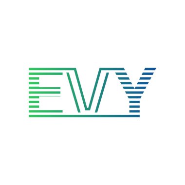 Modern EVY Logo Tasarımı. EVY Minimalist, Profesyonel ve Çok Yönlü İşletme Kimliği Simgesi