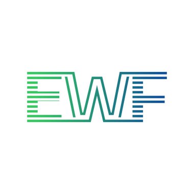 Modern EWF Logo Tasarımı. EWF Minimalist, Profesyonel ve Çok Yönlü İşletme Kimliği Simgesi