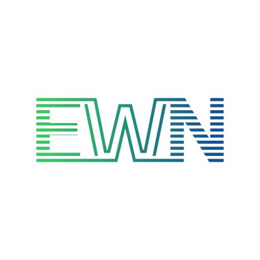 Modern EWN Logo Tasarımı. İş Kimliği İçin Minimalist, Profesyonel ve Çok Yönlü Markalaştırma Simgesi