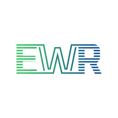 Modern EWR Logo Tasarımı. Harf EWR İş Kimliği Minimalist, Profesyonel ve Çok Yönlü Markalaştırma Simgesi