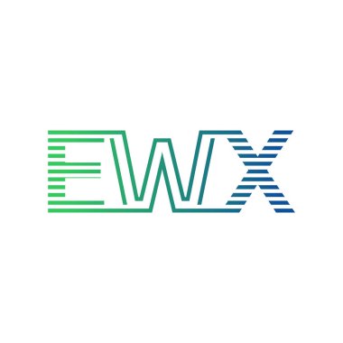 Modern EWX Logo Tasarımı. Harf EWX Minimalist, Profesyonel ve İşletme Kimliği İçin Çok Yönlü Markalaşma Simgesi