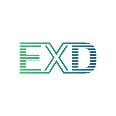Modern EXD Logo Tasarımı. EXD Minimalist, Profesyonel ve İş Kimliği için Çok Yönlü Markalaştırma Simgesi