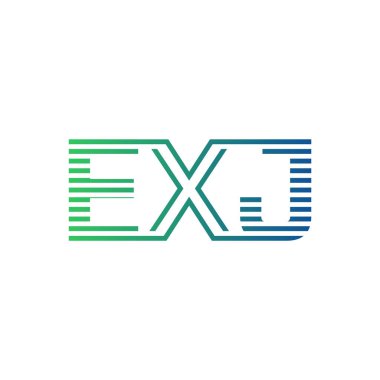Modern EXJ Logo Tasarımı. EXJ Minimalist, Profesyonel ve İş Kimliği için Çok Yönlü Markalaştırma Simgesi