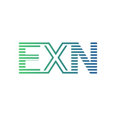 Modern EXN Logo Tasarımı. EXN Minimalist, Profesyonel ve İş Kimliği için Çok Yönlü Markalaştırma Simgesi