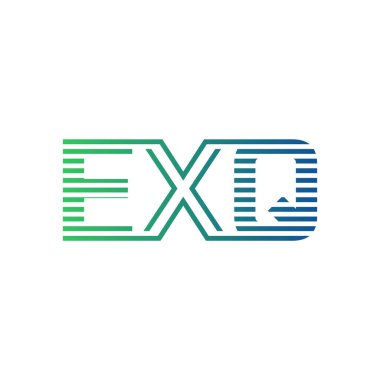 Modern EXQ Logo Tasarımı. ExQ Minimalist, Profesyonel ve İş Kimliği için Çok Yönlü Markalaştırma Simgesi