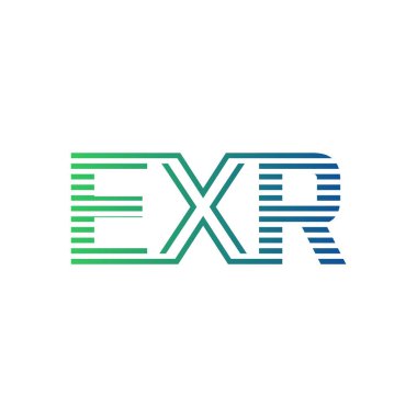 Modern EXR Logo Tasarımı. EXR Minimalist, Profesyonel ve İş Kimliği için Çok Yönlü Markalaştırma Simgesi