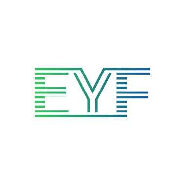 Modern EYF Logo Tasarımı. EYF Minimalist, Profesyonel ve Çok Yönlü İşletme Kimliği Simgesi