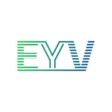 Modern EYV Logo Tasarımı. EYV Minimalist, Profesyonel ve İş Kimliği için Çok Yönlü Markalaştırma Simgesi