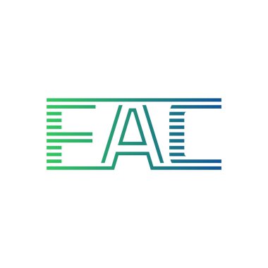 Modern FAC Logo Tasarımı. FAC Minimalist, Profesyonel ve İş Kimliği için Çok Yönlü Markalaştırma Simgesi