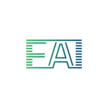 Modern FAI Logo Tasarımı. Harf FAI Minimalist, Profesyonel ve İş Kimliği için Çok Yönlü Markalaştırma Simgesi