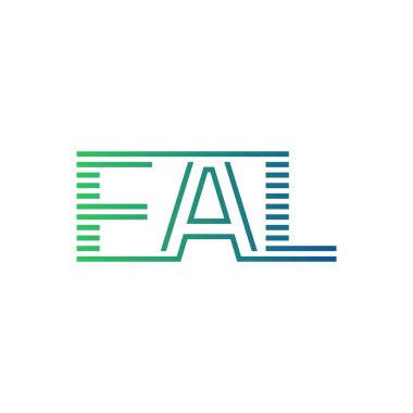 Modern FAL Logo Tasarımı. Harf FAL İş Kimliği Minimalist, Profesyonel ve Çok Yönlü Markalaştırma Simgesi